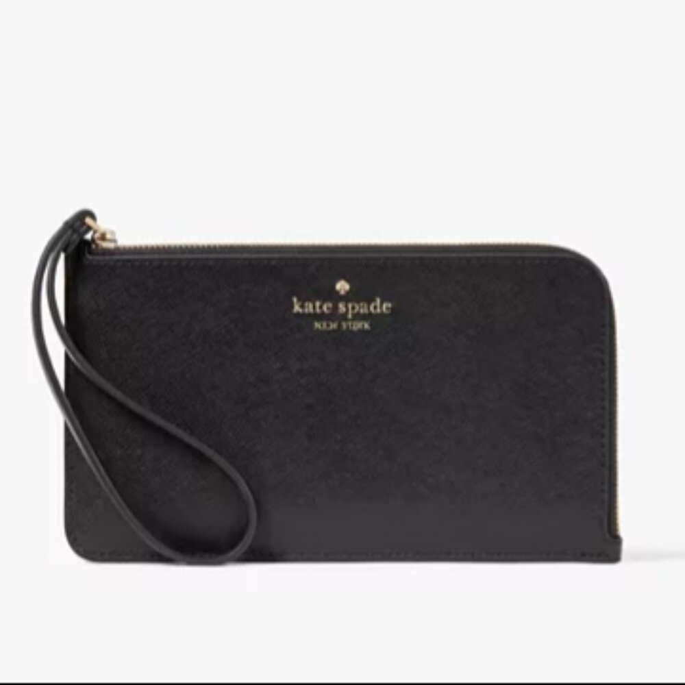 Kate Spade wristlet, black, like new